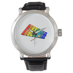 speelgoed metalen xylo grafische trommel horloge