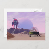 Speelgoed Moon Walker Scene Briefkaart (Voorkant / Achterkant)