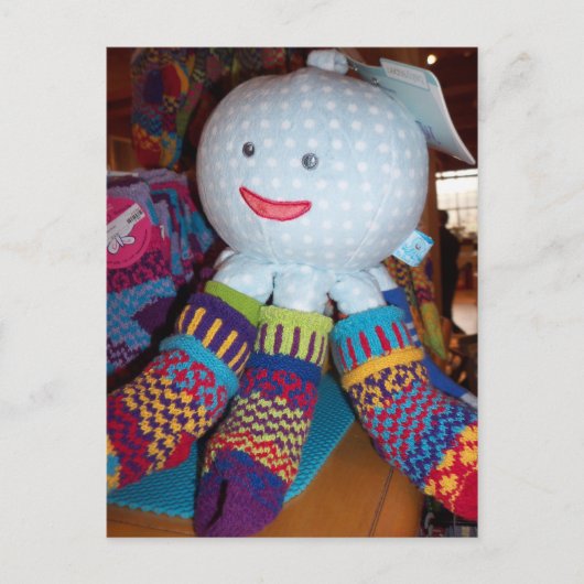 Speelgoed Octopus Wearing Sokken Briefkaart (Voorkant)