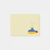 Speelgoed onderzeeër met 3 waterbellen post-it® notes (Voorkant)