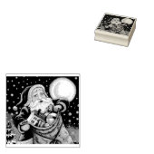 SPEELGOED OP HET DAK, SANTA RUBBERSTEMPEL (Gestempeld)
