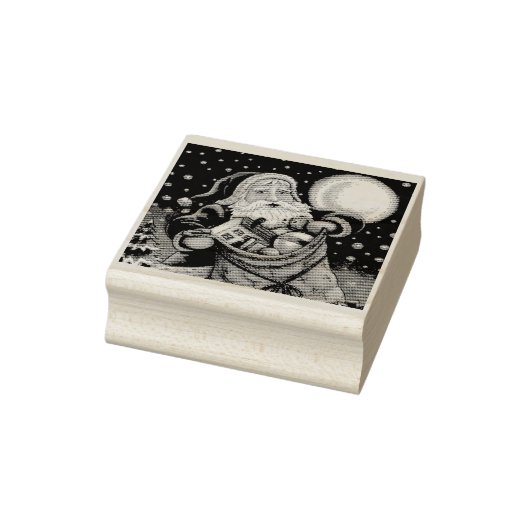SPEELGOED OP HET DAK, SANTA RUBBERSTEMPEL (Stempel)