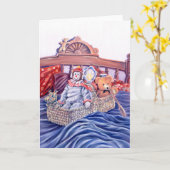 Speelgoed op Zee Greetcard Kaart (Gele Bloem)