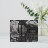 Speelgoed op zolder briefkaart (Staand voorkant)