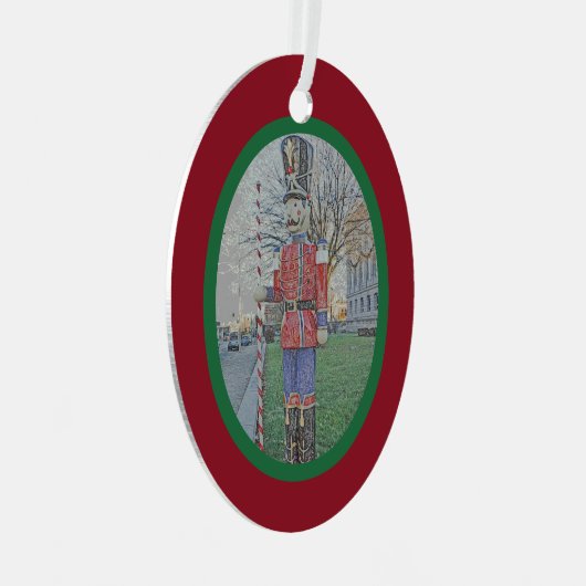 SPEELGOED-OPLOSMIDDEL/NUTCRACKER-FIGUREREN METALEN ORNAMENT (Voorkant Rechts)