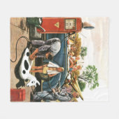 Speelgoed opvliegend strand fleece deken (Voorkant (Horizontaal))