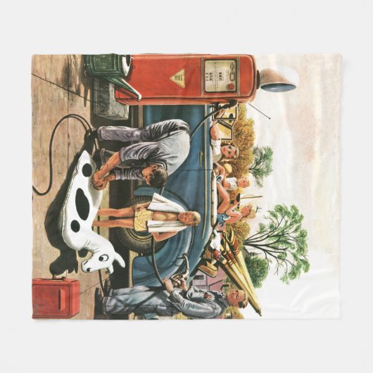 Speelgoed opvliegend strand fleece deken (Voorkant (Horizontaal))