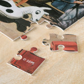 Speelgoed opvliegend strand legpuzzel (Zijkant)