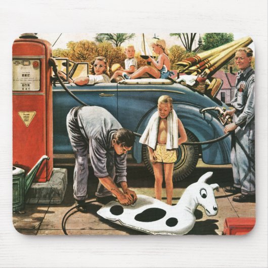 Speelgoed opvliegend strand muismat (Voorkant)