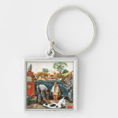 Speelgoed opvliegend strand sleutelhanger (Voorkant)