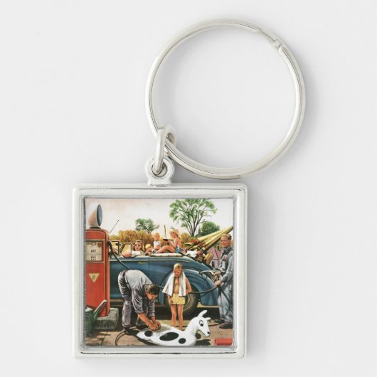 Speelgoed opvliegend strand sleutelhanger (Voorkant)