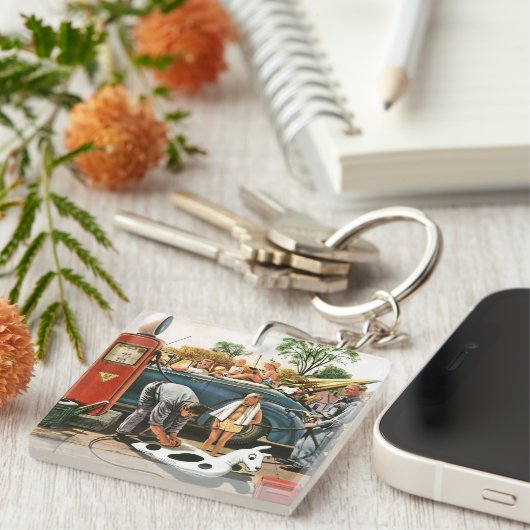 Speelgoed opvliegend strand sleutelhanger (Voorkant Rechts)