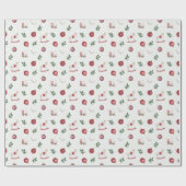 Speelgoed, Ornamenten, Duiven Crème Cadeaupapier (Vlak)