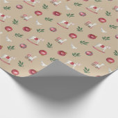 Speelgoed, Ornamenten, duiven Tan Cadeaupapier (Hoek)