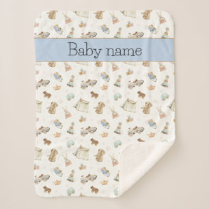 Speelgoed Patroon Baby Boy Wieg kinderwagen Sherpa Deken