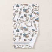 Speelgoed Patroonblauw/bruin ID783 Bad Handdoek (Handdoek)