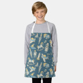  Speelgoed Patroonblauw/Geel ID783 Schort (Gedragen)