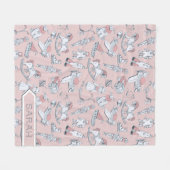  Speelgoed Patroonroze/grijs ID783 Fleece Deken (Voorkant (Horizontaal))