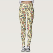 Speelgoed pictogrammen achtergrond leggings (Voorkant)