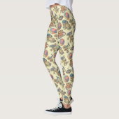 Speelgoed pictogrammen achtergrond leggings (Links)