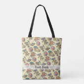 Speelgoed Pictogrammen Achtergrond Tote Bag (Achterkant)
