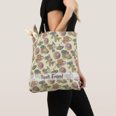 Speelgoed Pictogrammen Achtergrond Tote Bag (Dichtbij)