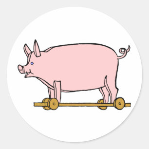 Speelgoed Pig  Art Sticker