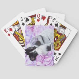 Speelgoed "Pippa" Paarse Floral Speelkaarten