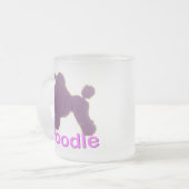 Speelgoed Podle Cradle Paars / Roze Frosted Glass Matglas Koffiemok (Voorkant links)