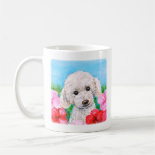 Speelgoed poedel, Bichon frise, Maltees, fluffy do Koffiemok