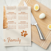 Speelgoed Poedel Hond 2026 Kalender Theedoek (Quarter Fold)