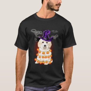 Speelgoed poedel hond licht pompoen grappig hallow t-shirt