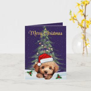 Speelgoed Poedel Kerst Wenskaart Kaart
