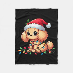 Speelgoed Poedel Kerstverlichting Hond Grappig Xma Fleece Deken
