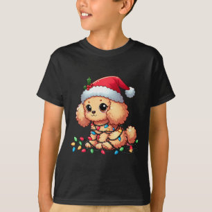 Speelgoed Poedel Kerstverlichting Hond Grappig Xma T-shirt