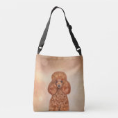 Speelgoed poedel tekenen crossbody tas (Achterkant)