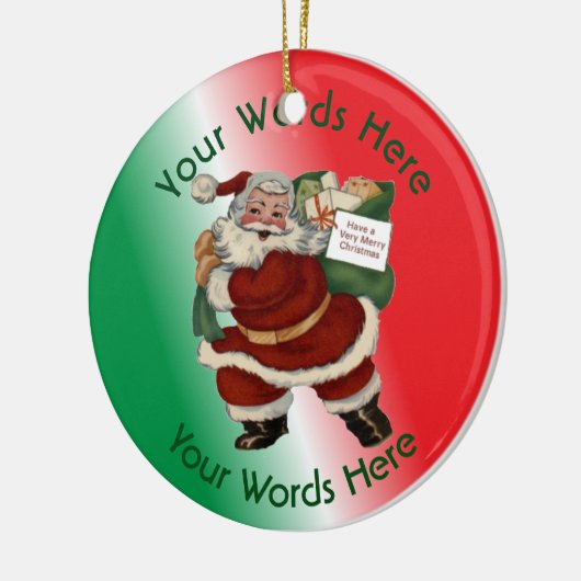 Speelgoed Policeman Aangepast kerstversiering Keramisch Ornament (Links)