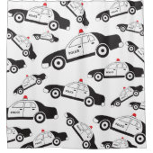 Speelgoed politieauto douchegordijn (Voorkant)