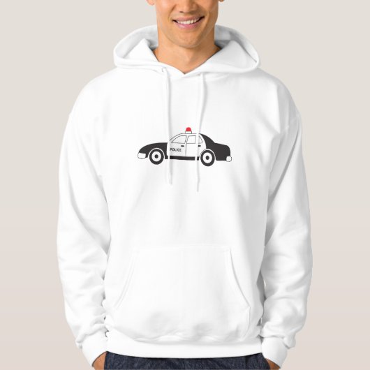 Speelgoed politieauto hoodie (Voorkant)