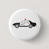 Speelgoed politieauto ronde button 3,2 cm (Voorkant)
