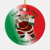 Speelgoed politieman - Aangepast kerstfeest Keramisch Ornament (Voorkant)