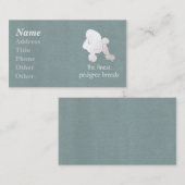 Speelgoed Poodle Biz Kaart Visitekaartje (Voorkant / Achterkant)