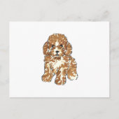 SPEELGOED POODLE BRIEFKAART (Voorkant)