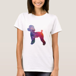 Speelgoed Poodle Dog Geo Silhouette Paars T-shirt