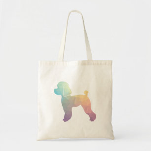 Speelgoed Poodle Dog Geo Silhouette Pastel Tote Bag