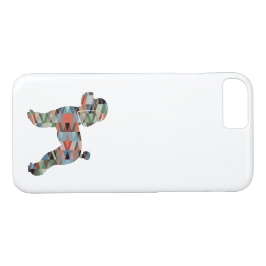 Speelgoed Poodle Dog Geo Silhouette Pset Case-Mate iPhone Case (Achterkant (Horizontaal))