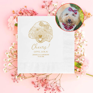 Speelgoed Poodle Dog Gepersonaliseerd Cheers Serve Servet