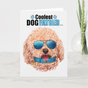 Speelgoed Poodle Dog Koudste pap Vaderdag Feestdagen Kaart