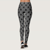 Speelgoed Poodle Dog Silhouettes Pattern Black and Leggings (Achterkant)