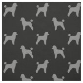 Speelgoed Poodle Dog Silhouettes Pattern Grey and Stof (Swatch)